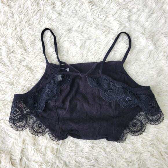 Free People Open Back Bralette Crop Top small - Picture 4 of 8